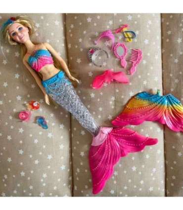 WOOPIE Lalka Syrenka Gina Magiczna Tęczowa z Akcesoriami