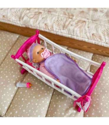WOOPIE ROYAL Zestaw XL Opiekunka Lalka Jednorożec z Kołyską i Zestawem do Karmienia