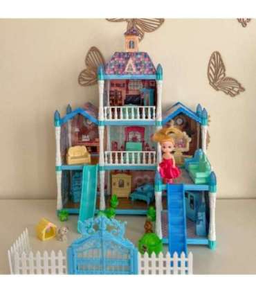 WOOPIE nukumaja Talveaed koos aksessuaaride ja nukuga, valgustusega, 191 osa.