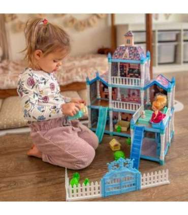 WOOPIE nukumaja Talveaed koos aksessuaaride ja nukuga, valgustusega, 191 osa.