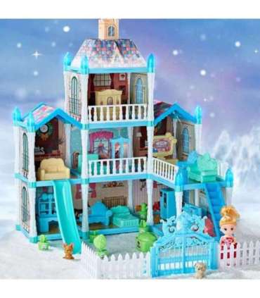 WOOPIE nukumaja Talveaed koos aksessuaaride ja nukuga, valgustusega, 191 osa.