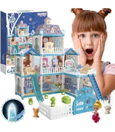 WOOPIE nukumaja Talveaed koos aksessuaaride ja nukuga, valgustusega, 191 osa.