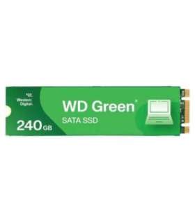 SSD|WESTERN DIGITAL|Green|240GB|M.2|SATA 3.0|Read speed 545 MBytes/sec|1.5mm|MTBF 1000000 hours|WDS240G3G0B