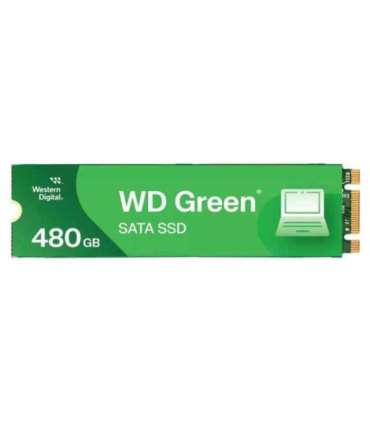 SSD|WESTERN DIGITAL|Green|480GB|M.2|SATA 3.0|Read speed 545 MBytes/sec|1.5mm|MTBF 1000000 hours|WDS480G3G0B