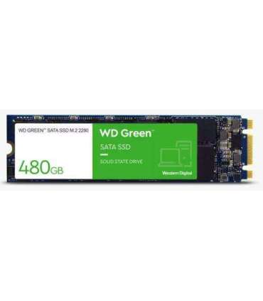 SSD|WESTERN DIGITAL|Green|480GB|M.2|SATA 3.0|Read speed 545 MBytes/sec|1.5mm|MTBF 1000000 hours|WDS480G3G0B