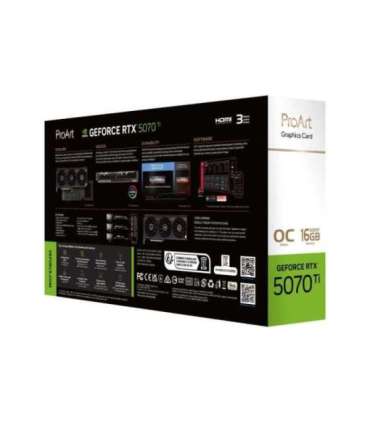 Graphics Card|ASUS|NVIDIA|GeForce RTX 5070 Ti|16 GB|GDDR7|256 bit|PCI Express 5.0|Active|PROART-RTX5070TI-O16G