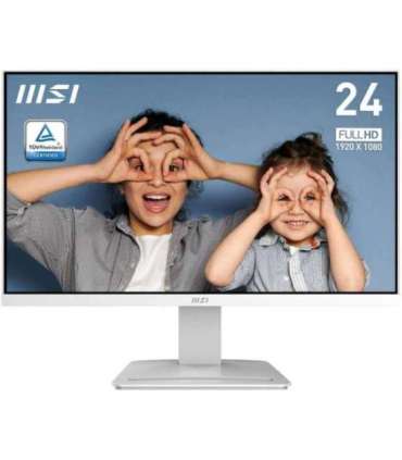 LCD Monitor|MSI|PRO MP2412W|23.8"|Business|Panel VA|1920x1080|16:9|100 Hz|1 ms|Colour White|PROMP2412W