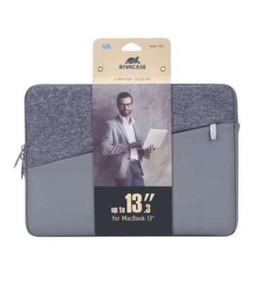 NB SLEEVE EGMONT 13.3"/7903 GREY RIVACASE