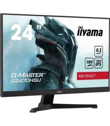 LCD Monitor|IIYAMA|G2470HSU-B6|24"|Panel IPS|1920x1080|16:9|180Hz|Matte|0.2 ms|Speakers|Colour Black|G2470HSU-B6