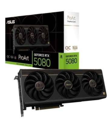 Graphics Card|ASUS|NVIDIA|GeForce RTX 5080|16 GB|GDDR7|256 bit|PCI Express 5.0|Active|PROART-RTX5080-O16G