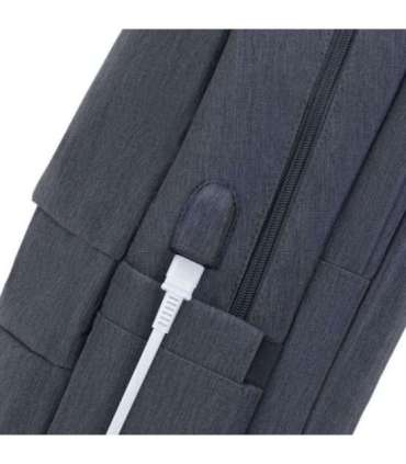 NB BACKPACK ANTI-THEFT 17.3"/7567 DARK GREY RIVACASE