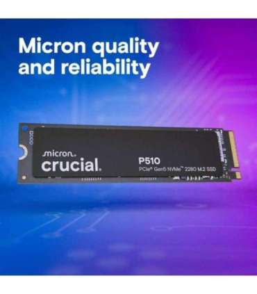 SSD|CRUCIAL|P510|2TB|M.2|PCIe Gen5|NVMe|TLC|Write speed 8700 MBytes/sec|Read speed 10000 MBytes/sec|TBW 1200 TB|CT2000P510SSD8