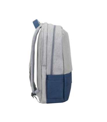 NB BACKPACK ANTI-THEFT 17.3"/7567 GREY/DARK BLUE RIVACASE