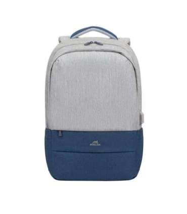 NB BACKPACK ANTI-THEFT 17.3"/7567 GREY/DARK BLUE RIVACASE