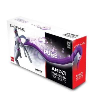 Graphics Card|SAPPHIRE|AMD Radeon RX 9070|16 GB|GDDR6|256 bit|PCIE 5.0 16x|Triple slot Fansink|2xHDMI|2xDisplayPort|11349-02-20G