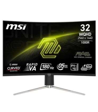 LCD Monitor|MSI|MAG 325CQRF QD E2|31.5"|Gaming/Curved|Panel VA|2560x1440|16:9|180 Hz|0.5 ms|Colour Black|MAG325CQRFQDE2
