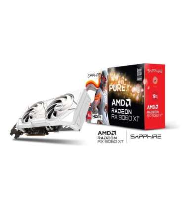 Graphics Card|SAPPHIRE|AMD Radeon RX 9060 XT|16 GB|GDDR6|128 bit|Dual Slot Fansink|11350-02-20G