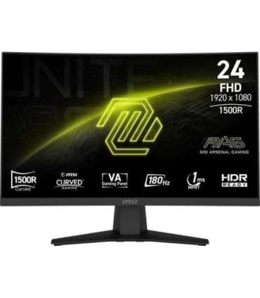 LCD Monitor|MSI|MAG 244C|23.6"|Gaming/Curved/Frameless|Matte|Panel VA|1920x1080|16:9|180Hz|1 ms|MAG244C