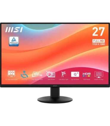 LCD Monitor|MSI|PRO MP272L|27"|Business|Matte|Panel IPS|1920x1080|16:9|100Hz|1 ms|Tilt|Colour Black|PROMP272L