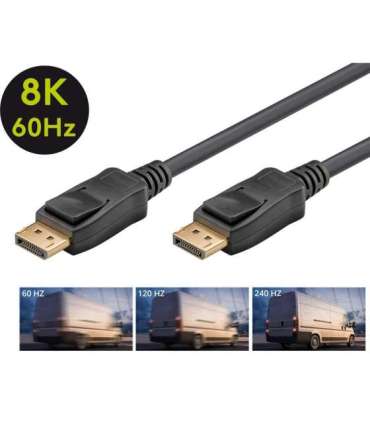 Goobay USB-C™ Cable, USB 3.2, 60 W, 5 Gbit/s, Power Delivery, 2 m, Black