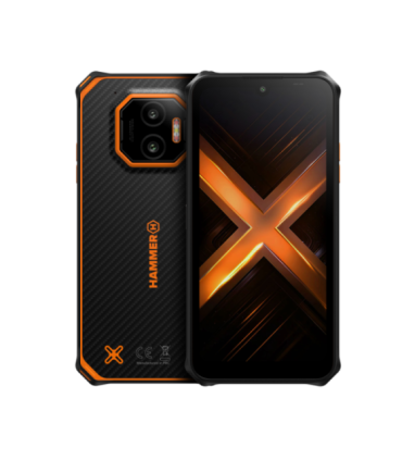 HAMMER Energy X2 (Orange) DS 6.1" IPS TFT 1560x720/60Hz/256GB/8GB RAM/Android 15/microSDXC/WiFi,BT,5G
