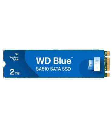 SSD|WESTERN DIGITAL|Blue SA510|2TB|M.2|SATA 3.0|3D NAND|Write speed 520 MBytes/sec|Read speed 560 MBytes/sec|TBW 500 TB|MTBF 