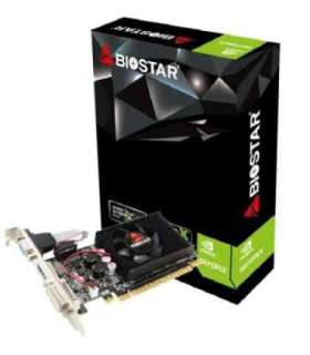 Graphics Card|BIOSTAR|NVIDIA GeForce 210|1 GB|DDR3|64 bit|PCIE 2.0 16x|Memory 1333 MHz|GPU 589 MHz|Single Slot Fansink|1x15pi
