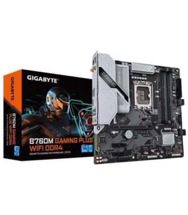Mainboard|GIGABYTE|Intel B760 Express|LGA1700|Micro-ATX|Memory DDR4|Memory slots 4|2xPCI-Express 3.0 1x|1xPCI-Express 4.0 16x