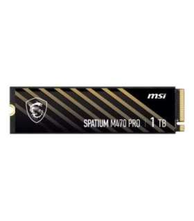 SSD|MSI|SPATIUM M470 PRO|1TB|M.2|PCIe Gen4|NVMe|3D NAND|Write speed 4500 MBytes/sec|Read speed 6000 MBytes/sec|2.15mm|TBW 320
