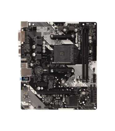 Mainboard|ASROCK|AMD B450|SAM4|Micro-ATX|Memory DDR4|Memory slots 2|1xPCI-Express 2.0 1x|1xPCI-Express 3.0 16x|1xM.2|1x15pin