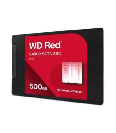 SSD|WESTERN DIGITAL|Red SA500|500GB|SATA 3.0|Write speed 530 MBytes/sec|Read speed 560 MBytes/sec|2,5"|TBW 350 TB|MTBF 200000