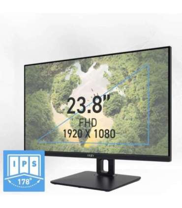 LCD Monitor|MSI|PRO MP245PG|23.8"|Business|Panel IPS|1920x1080|16:9|100Hz|Matte|1 ms|Swivel|Pivot|Height adjustable|Tilt|Colo