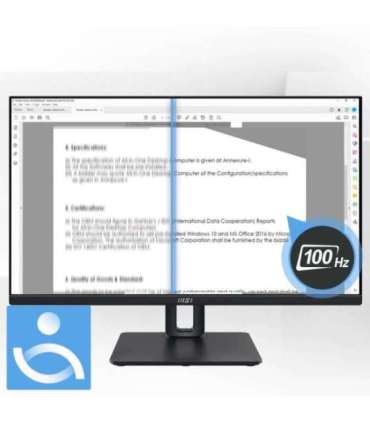 LCD Monitor|MSI|PRO MP245PG|23.8"|Business|Panel IPS|1920x1080|16:9|100Hz|Matte|1 ms|Swivel|Pivot|Height adjustable|Tilt|Colo