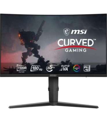 LCD Monitor|MSI|MAG 275CQRF QD E2|27"|Gaming/Curved|Swivel|Height adjustable|Tilt|Matte|Panel VA|2560x1440|16:9|180Hz|1 ms|Co