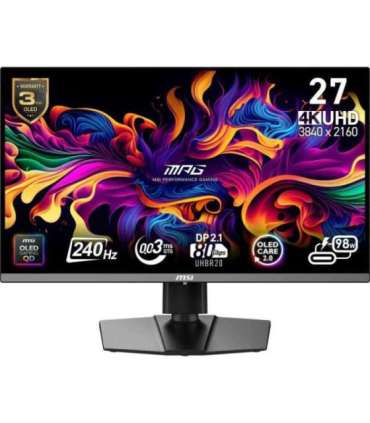 Monitor|MSI|MPG 272URX QD-OLED|27"|Gaming/4K|Matte|Panel QD-OLED|3840x2160|16:9|240 ??|0.03 ms|Swivel|Pivot|Height adjustable