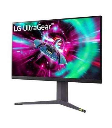 LCD Monitor|LG|32GR93U-B|31.5"|Gaming/4K|Panel IPS|3840x2160|16:9|144Hz|Matte|1 ms|Pivot|Height adjustable|Tilt|Colour Black 