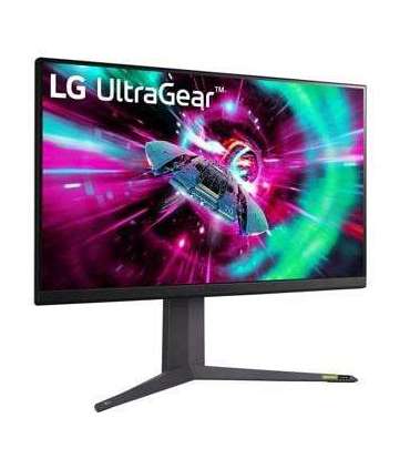 LCD Monitor|LG|32GR93U-B|31.5"|Gaming/4K|Panel IPS|3840x2160|16:9|144Hz|Matte|1 ms|Pivot|Height adjustable|Tilt|Colour Black 