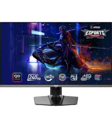 Monitor|MSI|31.5"|Gaming/4K|Panel QD-OLED|3840x2160|16:9|Matte|0.03 ms|Swivel|Pivot|Height adjustable|Tilt|Colour Black|MPG32