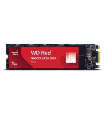 SSD|WESTERN DIGITAL|Red SA500|1TB|M.2|SATA 3.0|Write speed 530 MBytes/sec|Read speed 560 MBytes/sec|2.38mm|TBW 600 TB|MTBF 20