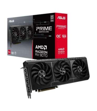 Graphics Card|ASUS|AMD Radeon RX 9070|16 GB|GDDR6|256 bit|PCIE 5.0 16x|Triple slot Fansink|1xHDMI|3xDisplayPort|PRIME-RX9070-
