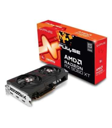 Graphics Card|SAPPHIRE|AMD Radeon RX 9060 XT|8 GB|GDDR6|128 bit|PCIE 5.0 16x|GPU 2700 MHz|Dual Slot Fansink|2xHDMI|1xDisplayP