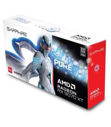 Graphics Card|SAPPHIRE|AMD Radeon RX 9070 XT|16 GB|GDDR6|256 bit|PCIE 5.0 16x|GPU 2460 MHz|Triple slot Fansink|2xHDMI|2xDispl