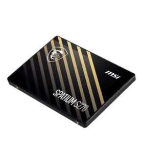 SSD|MSI|SPATIUM S270|960GB|SATA|3D NAND|Write speed 450 MBytes/sec|Read speed 500 MBytes/sec|2,5"|TBW 500 TB|MTBF 2000000 hou