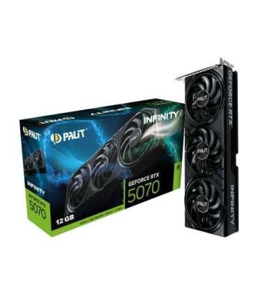 Graphics Card|PALIT|NVIDIA GeForce RTX 5070|12 GB|GDDR7|192 bit|PCIE 5.0 16x|Triple slot Fansink|1xHDMI|3xDisplayPort|NE75070
