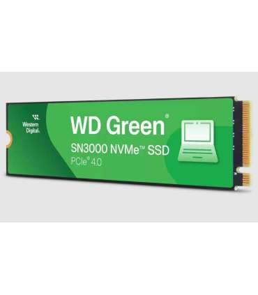 SSD|WESTERN DIGITAL|Green|500GB|M.2|PCIe Gen4|NVMe|Write speed 4100 MBytes/sec|Read speed 5000 MBytes/sec|2.3mm|TBW 100 TB|WD