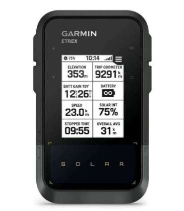 Garmin eTrex SE GPS Solar Tourist Navigation Black/Grey + Garmin HRM Dual Sensor