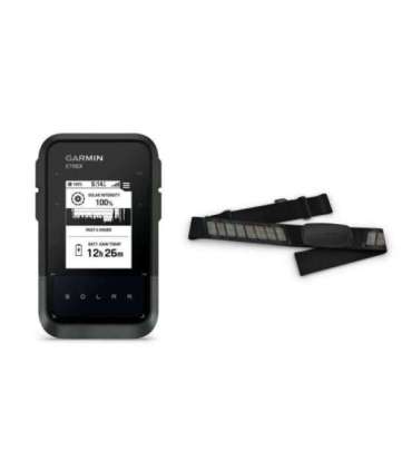 Garmin eTrex SE GPS Solar Tourist Navigation Black/Grey + Garmin HRM Dual Sensor