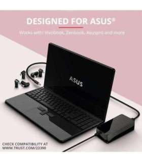 NB ACC AC ADAPTER 90W MAXO//ASUS BLACK 23390 TRUST