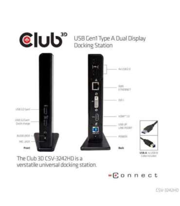 NB ACC DOCKING STATION/USB CSV-3242HD CLUB3D