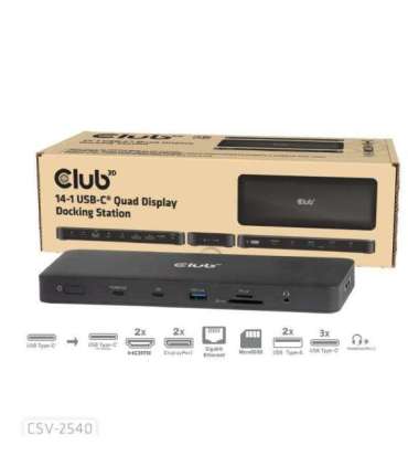 NB ACC DOCKING STATION 14IN1/USB-C 150W CSV-2540 CLUB3D